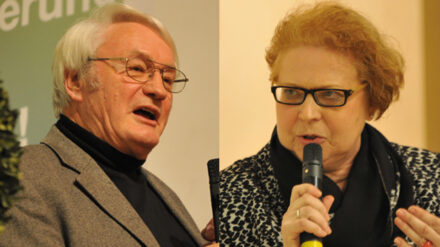 Ulrich Eibach und Cornelia Coenen-Marx sind geteilter Meinung, was die EKD-Familienschrift angeht