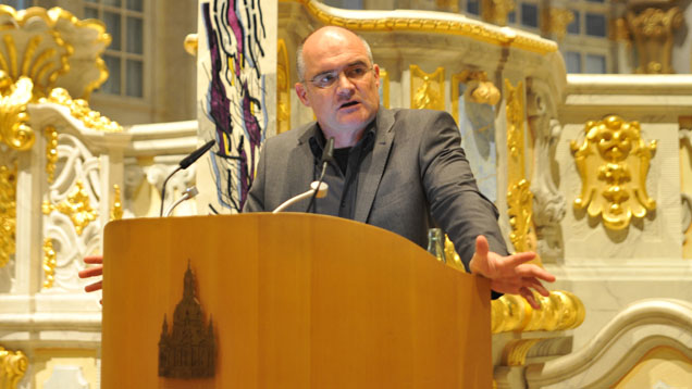 Der Nahostkorrespondent Johannes Gerloff sprach in der Dresdner Frauenkirche vor rund 700 Zuhörern