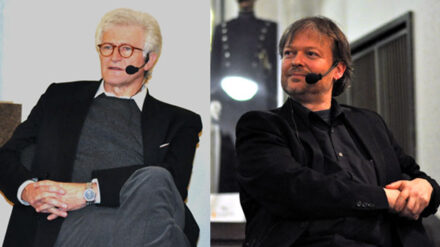 Rolf Schieder (l.) und Michael Schmidt-Salomon sind sich in einem einig: Religion ist gefährlich. Aber für wen?