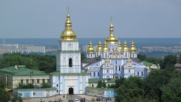 Unterstützte die Oppositionsbewegung in Kiew: die ukranisch-orthodoxe Kirche.