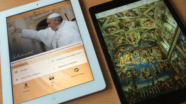 Katholische iPad-Besitzer dürfen sich freuen: Seit Dienstag ist der Vatikan mit einer neuen App auf den Geräten vertreten