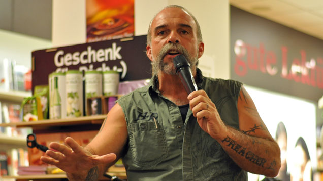 Wohltäter mit fragwürdigem Gottesbild? Sam Childers trat am Mittwoch in Berlin auf