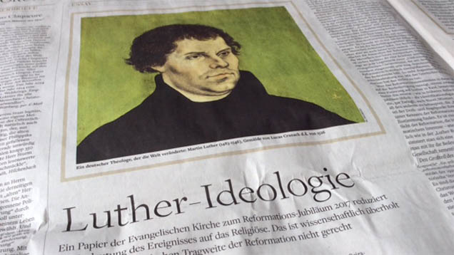 Der Theologe Thomas Kaufmann und der Historiker Heinz Schilling ärgern sich in der Welt über den Text der Evangelischen Kirche zum Reformationsjubiläum 2017