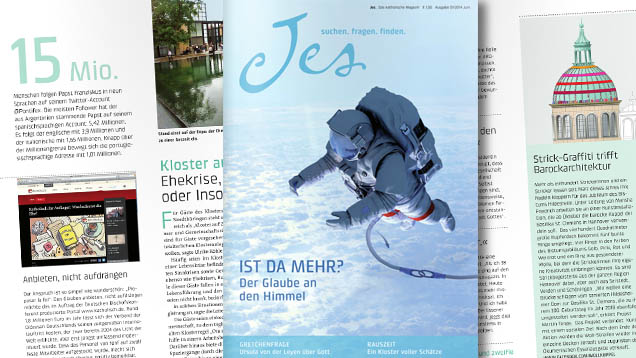 Das Magazin Jes erscheint alle zwei Monate im Bistum Hildesheim