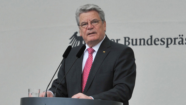 Bundespräsident Joachim Gauck zeigte sich am Montag betroffen angesichts der Lage vieler Flüchtlinge an den Grenzen zu Europa