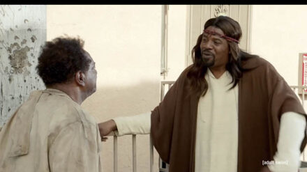 In der neuen Serie „Black Jesus“ tritt Jesus als Schwarzer auf, der kifft und flucht. Gegner wollen die Sendung verhindern