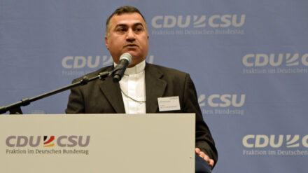 Der Erzbischof von Erbil rief seine deutschen Zuhörer dazu auf, den Christen im Irak zu helfen