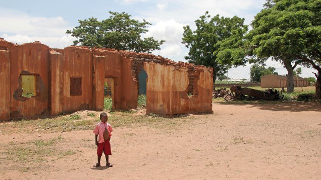 Die islamistische Terrorgruppe Boko Haram soll diese Woche zehn Kirchen in Nigeria niedergebrannt haben. Das Bild zeigt eine bereits früher zerstörte Kirche