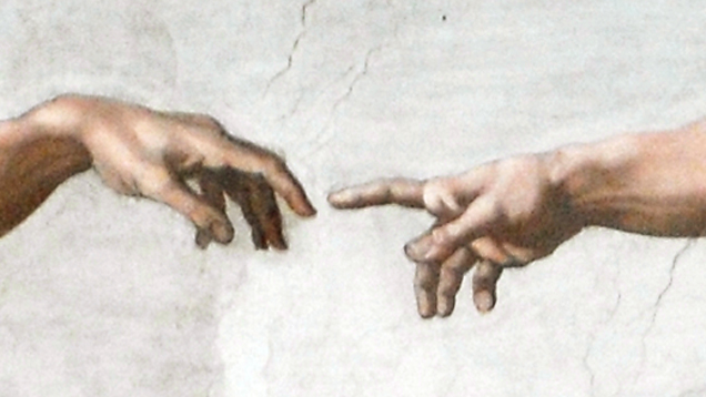 Michelangelos „Erschaffung des Adam“ (hier ein Ausschnitt) gilt als Sinnbild für die göttliche Schöpfung