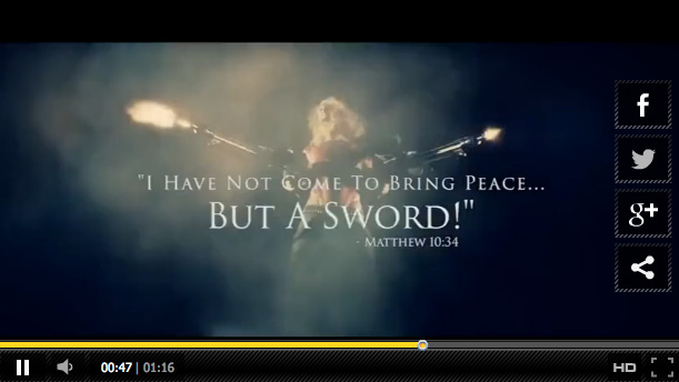 Mit Maschinengewehren: Jesus in dem geplanten Film "Iron Sky 2"