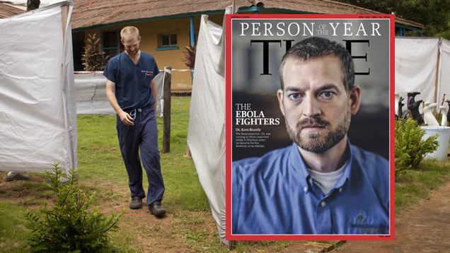 Das Time Magazine hat den amerikanischen Arzt und andere Helfer gegen die Ebolaseuche in Westafrika zur Person des Jahres gewählt