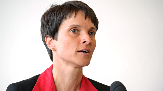 Frauke Petry warf den Medien in Hamburg Manipulation vor