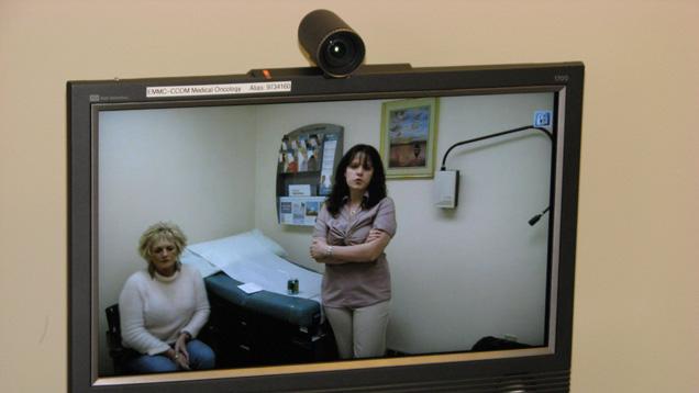 Webcam statt Wartezimmer? In entlegenen Gegenden der USA können Patienten per Videokonferenz mit Ärzten sprechen, wofür sie sonst weite Strecken zurücklegen müssten. Auch Abtreibungspillen werden so verabreicht