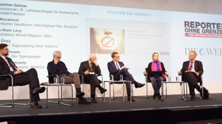 Scheren im Kopf? Journalisten und Experten aus verschiedenen Ländern und Kulturen diskutierten über Gefährdungen der Pressefreiheit in Zeiten des Terrors