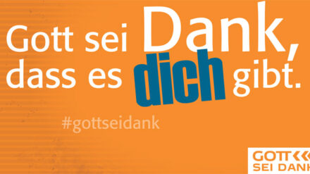 Die Vorlage für die Dankes-Karte lieferte die ERF-Sendung „Gott sei Dank“