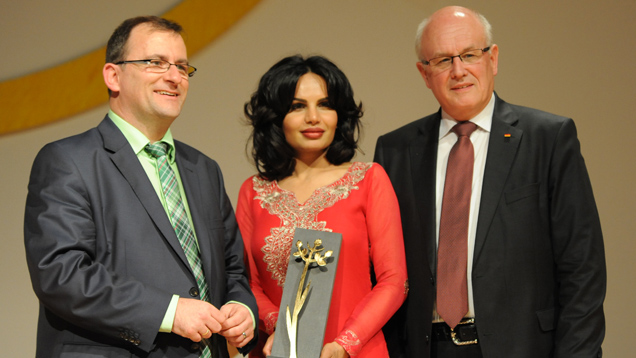 Steffen Kern, Sabatina James und Volker Kauder im Christlichen Gästezentrum Schönblick in Schwäbisch Gmünd