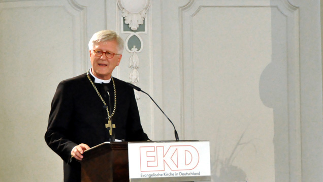 Gottvertrauen macht frei für soziales Engagement, sagt der EKD-Ratsvorsitzend Bedford-Strohm