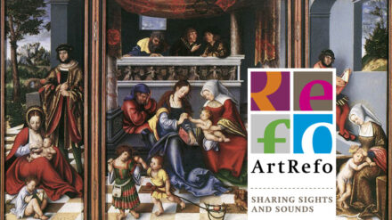 ArtRefo fördert Wissen über Kunst und Musik aus der Reformationszeit. Im Hintergrund der „Torgauer Altar“ von Lucas Cranach