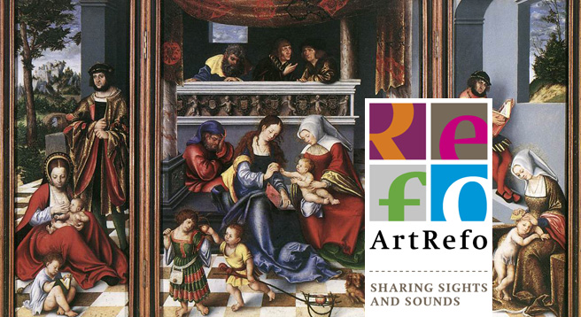 ArtRefo fördert Wissen über Kunst und Musik aus der Reformationszeit. Im Hintergrund der „Torgauer Altar“ von Lucas Cranach