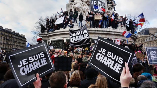 Mehrere Millionen Male twitterten Nutzer #JeSuisCharlie