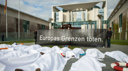 Demonstration für Flüchtlinge im April in Berlin: Die Debatte ist emotional aufgeladen