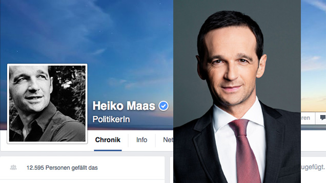 Über 12.590 Facebook-Nutzern gefällt die Seite von Heiko Maas. Dem Justizminister gefällt allerdings nicht, was manche Nutzer auf Facebook über Ausländer posten