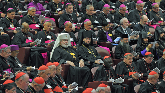 Schirrmacher war bereits auf der Vatikansynode 2012 – hier rechts in der vierten Reihe von unten
