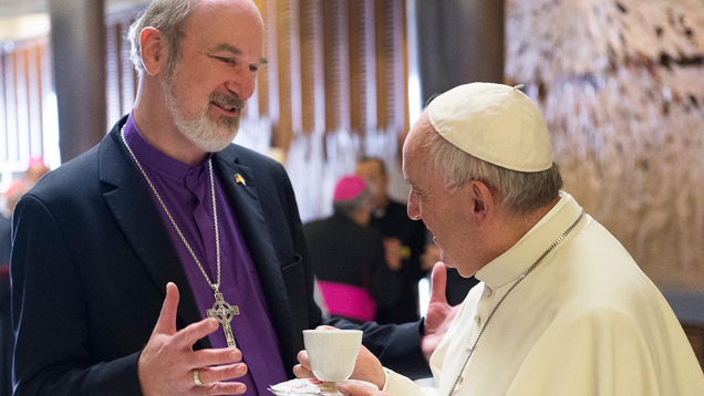 Ein Kaffee mit dem Papst: Thomas Schirrmacher (links) im Gespräch mit Franziskus