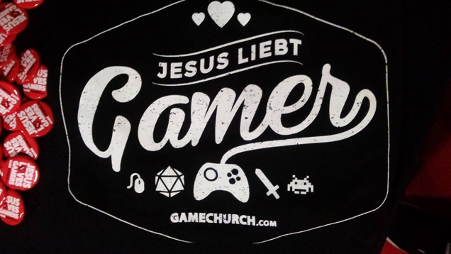 Jesus liebt Gamer: mit diesem Motto wirbt die Game Church auch auf Spielemessen