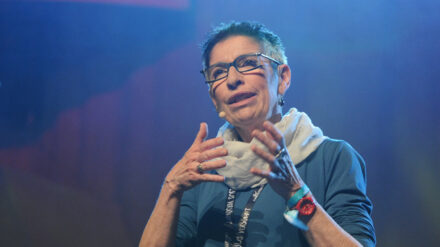 Monika Deitenbeck-Goseberg sandte die Christival-Teilnehmer zum Abschlussgottesdienst als Botschafter der Versöhnung in den Alltag