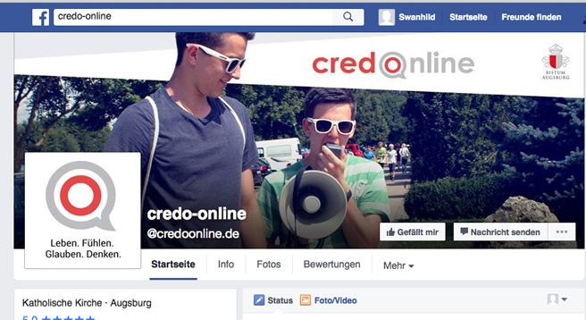 Bei Facebook schon präsent, ab dem 1. Juli hat www.credo-online.de auch eine eigene Internetseite