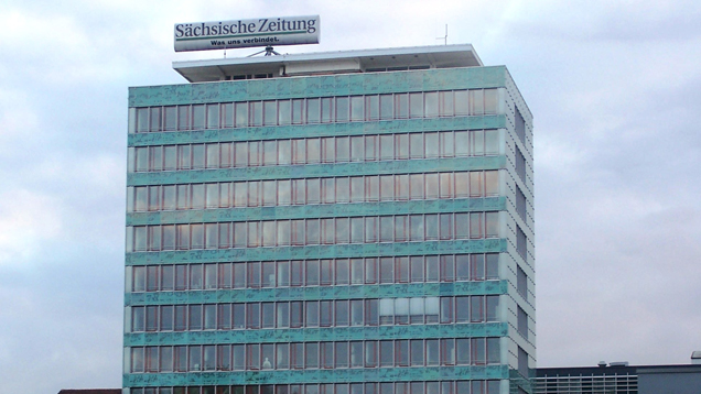 Das Verlagshaus der Sächsischen Zeitung in Dresden