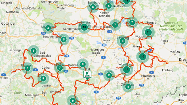 Über 400 Kilometer führt der neue Luther-Pilgerweg durch vier Bundesländer