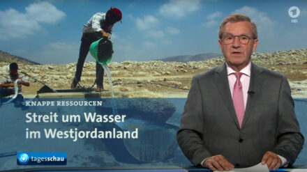 Als einseitig kritisiert: der „Tagesschau“-Beitrag „Streit um Wasser im Westjordanland“ und dessen Anmoderationstext