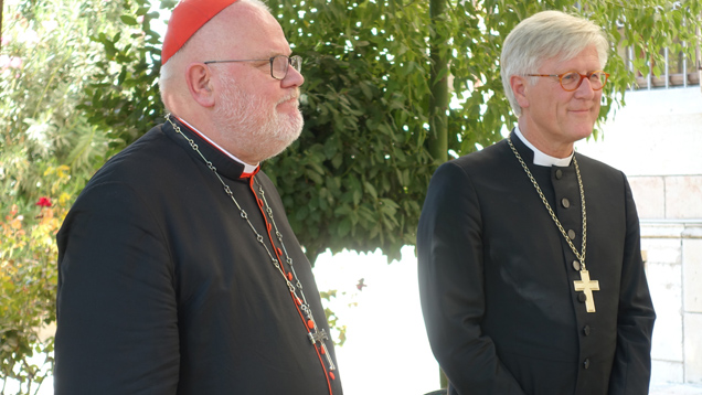 Kardinal Reinhard Marx und Heinrich Bedford-Strohm während ihres Israel-Besuchs