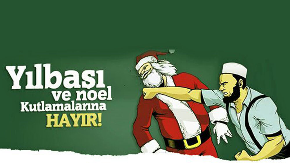Die Antiweihnachtskampagne, die sich im Dezember im Internet verbreitete, hat ihren Ursprung in der Türkei