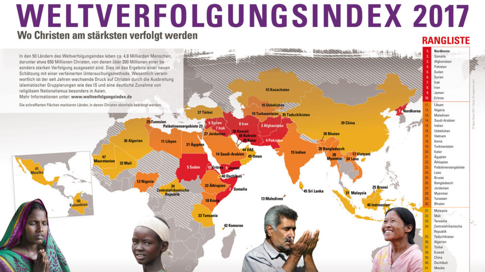 In Afrika und Asien sind im vergangenen Jahr die meisten Christen verfolgt worden