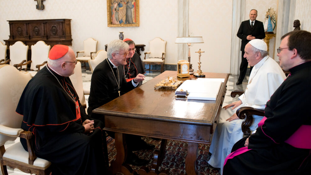 Das Treffen von Papst Franziskus und dem EKD-Ratsvorsitzenden, Landesbischof Heinrich Bedford-Strohm, in einer Privataudienz war von Herzlichkeit geprägt