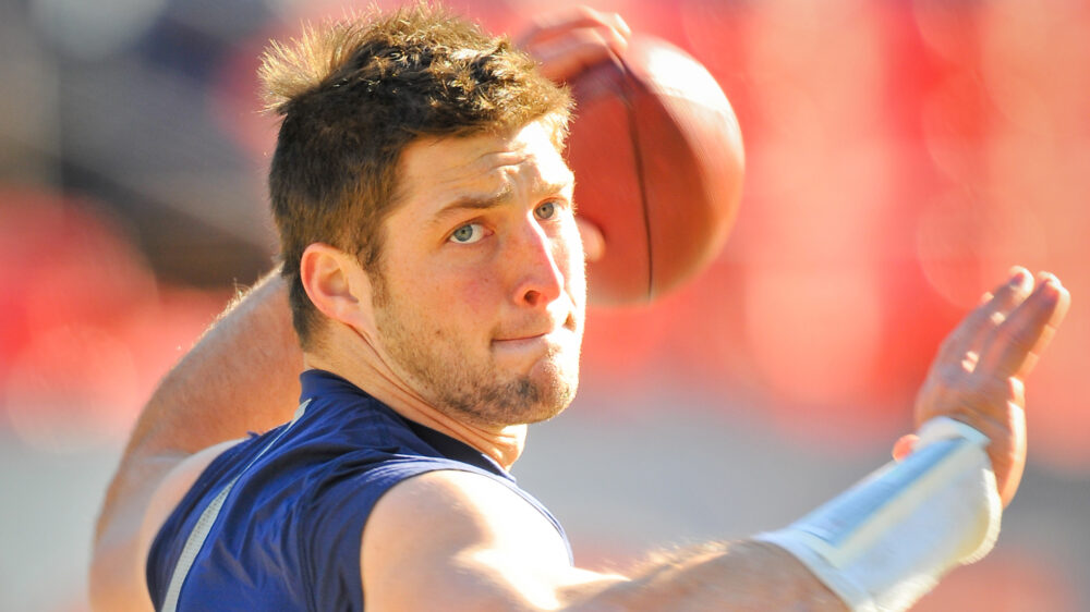 Tim Tebow als Spieler der Denver Broncos (Archivbild)