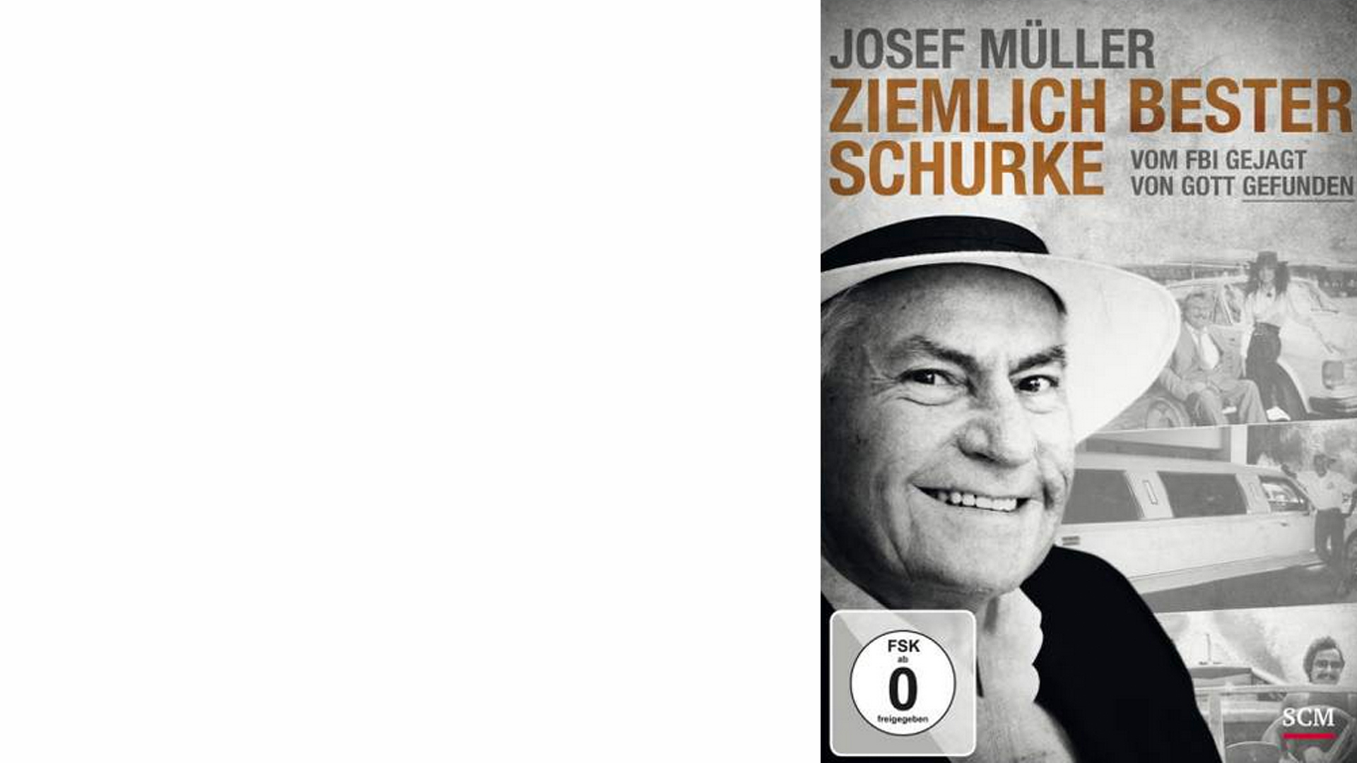 „Josef Müller: Ziemlich bester Schurke. Vom FBI gejagt ... von Gott gefunden”. DVD, 50 Minuten, SCM Hänssler, 9,95 Euro. Freigegeben ohne Altersbeschränkung.