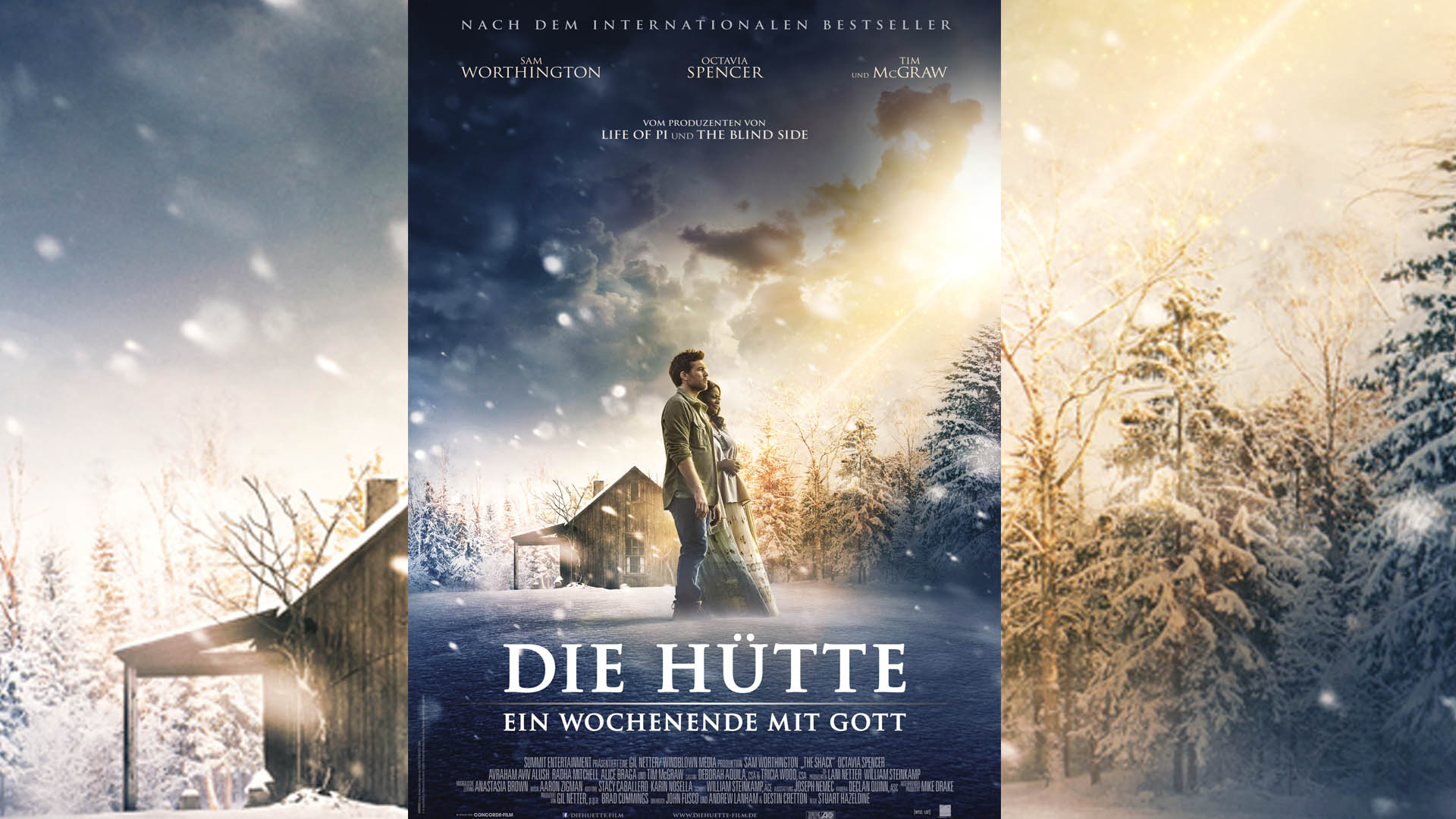 Der Film „Die Hütte – Ein Wochenende mit Gott“ kommt am 6. April 2017 in die deutschen Kinos