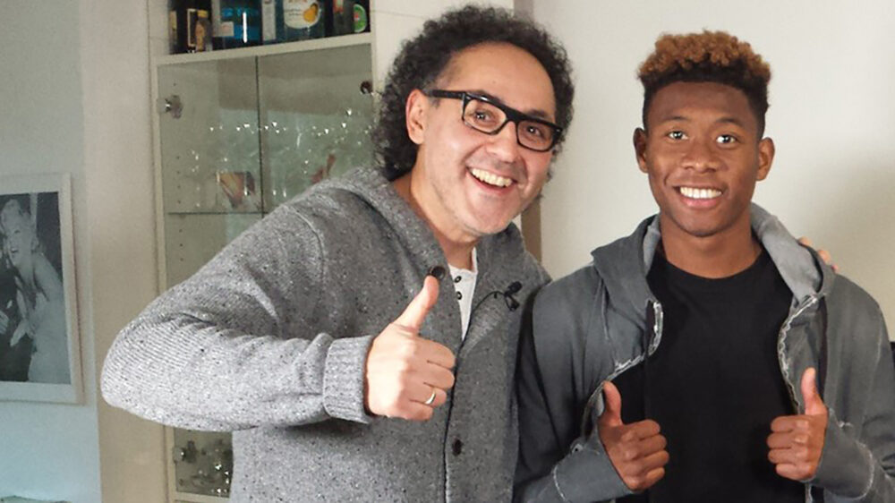 David Kadel und Bayern-Profi David Alaba