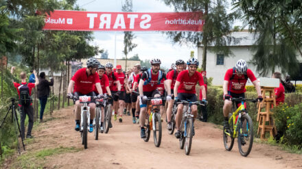 Wer beim Muskathlon Fahrrad fährt, tut nicht nur sich selbst etwas gutes