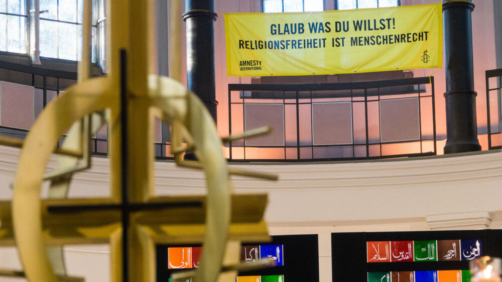 „Glaub was du willst!": Religionsfreiheit ist nicht nur im Ausland ein bedrohtes Recht, hieß es bei der Veranstaltung