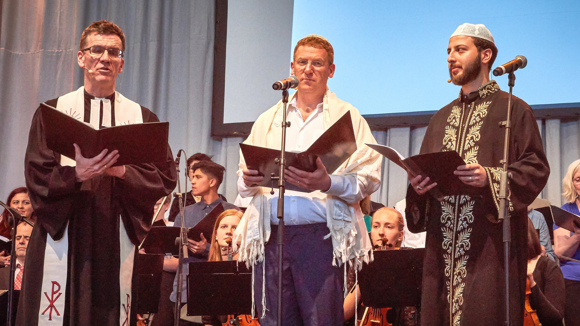 Bei dem interreligiösen Musikprojekt „Trimum“ feierten Christen, Juden und Muslime ein „Fest der Verschiedenheit“