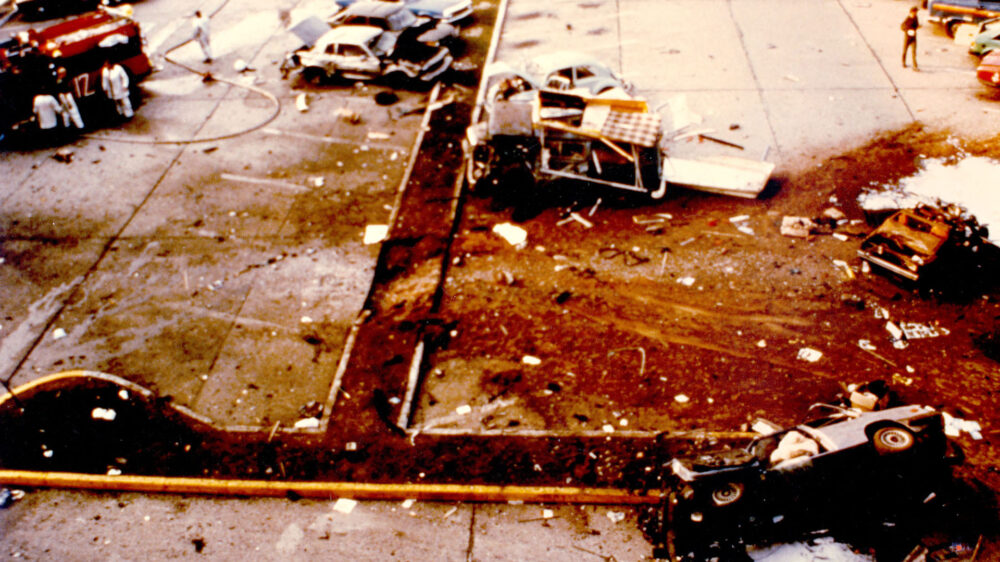 Am 31. August 1981 verübte die RAF einen Bombenanschlag auf das Hauptquartier der US-Luftstreitkräfte in Europa in Ramstein