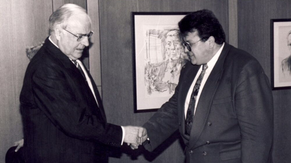 Wolfgang Baake hatte einige persönliche Begegnungen mit dem verstorbenen Altkanzler Helmut Kohl