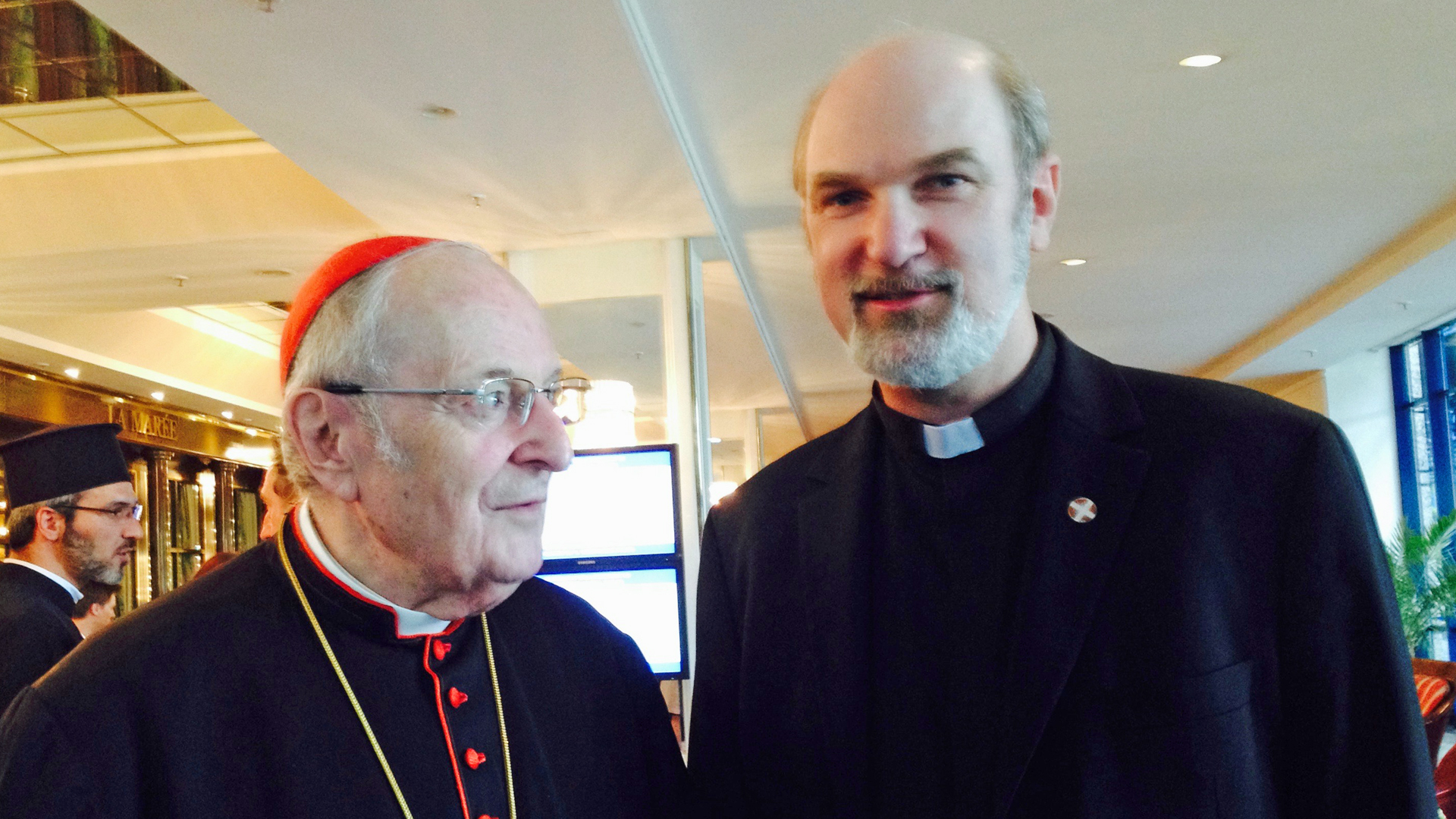 Thomas Schirrmacher (rechts) bei einem Treffen mit Kardinal Meisner (links)