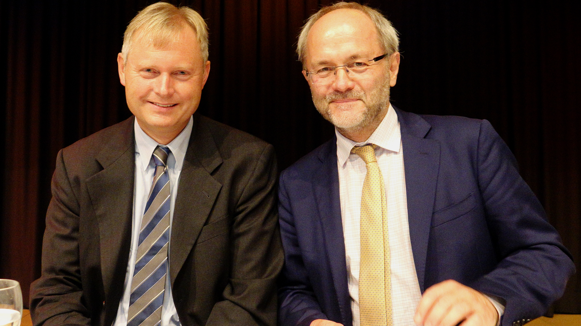 Markus Rode und der Bundestagsabgeordnete Volkmar Klein, der am Abend ein Großwort vortrug