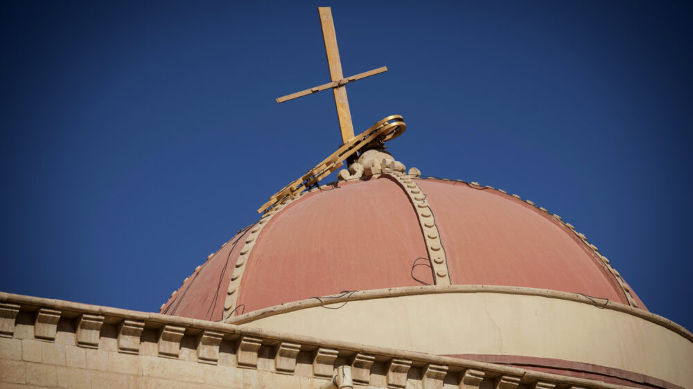 Eine Kathedrale in Karakosch: Wenige Christen trauen sich wieder in die Stadt